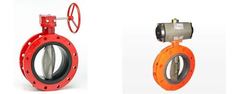 Resilient Seated Rubber Lined Wafer Type Double Flange Butterfly Valve Manufacturer, Suppliers and Stockists in India