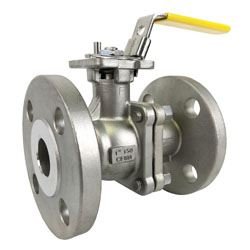 Jacketed Single Piece 2 Way Ball Valve Flanged Supplier