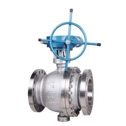 2 Way 2 Piece Design Trunnion Mounted Spring Loaded Ball Valve Supplier